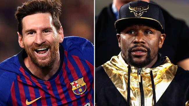 Barcelona star Lionel Messi was the world's highest-paid athlete over the past year, beating out Floyd Mayweather. Picture: AFP