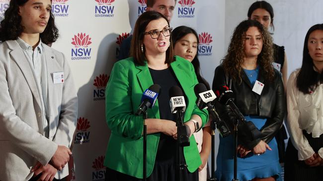 NSW Education Minister Sarah Mitchell congratulated students on their 2022 HSC results. Picture: Tim Hunter.