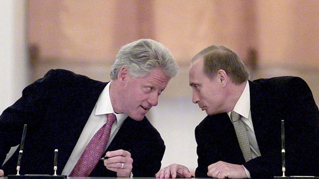 Bill Clinton was the first of five US presidents to joust with Putin. Picture: Stephen Jaffe/AFP/Getty Images