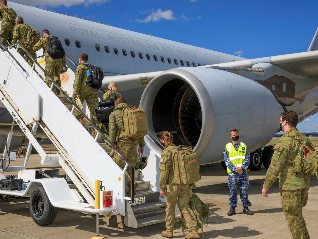 More than 20 Australian citizens and visa holders have been evacuated from Afghanistan. Picture: Supplied by Department of Defence via NCA NewsWire