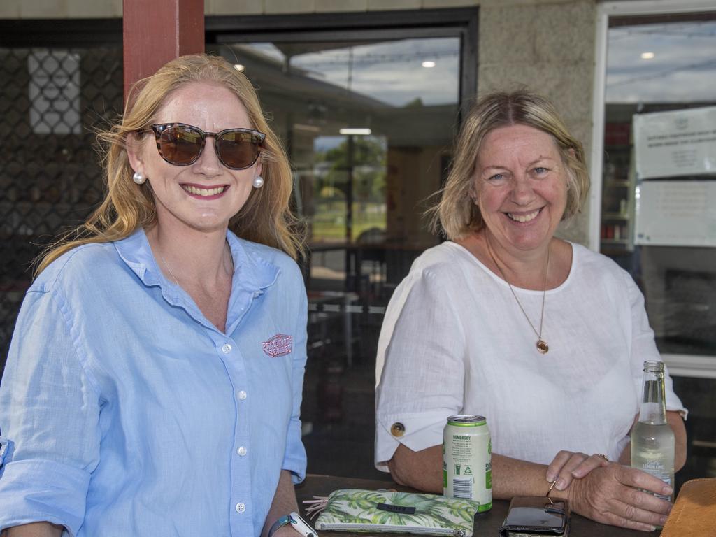 Caitlyn and Susan Uebergang at the Arthur Postle Gift in Pittsworth. Saturday 18th January, 2025. Picture: Nev Madsen.