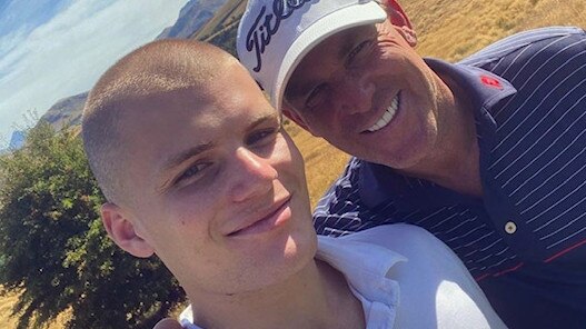 Jackson and Shane Warne. Picture: Instagram