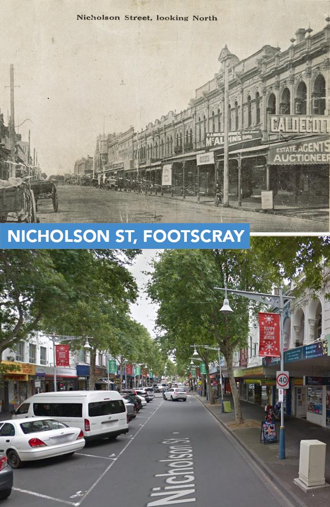 Nicholson St, Footscray, about 1900. Pictures: State Library of Victoria / Google