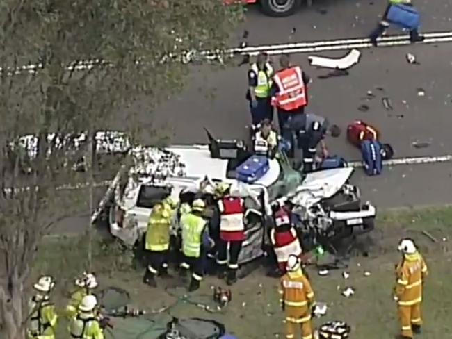 Emergency services attended the scene. Source: Nine News Sydney