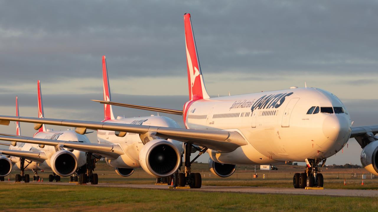 Some of Qantas’ parked A330s will be powered up once gain to head across the Tasman Sea. PIC: Chung Choo