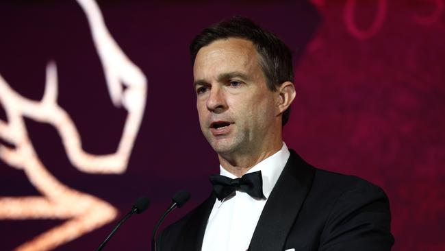 BRISBANE, AUSTRALIA Thursday 10th October 2024 Brisbane Broncos presentation night red carpet arrivals - Brisbane Broncos CEO Dave Donaghy Picture David Clark