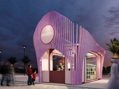 A render of the pop up Brooki Bake House to appear at the Mother of the Nation festival at Abu Dhabi's Corniche. Supplied