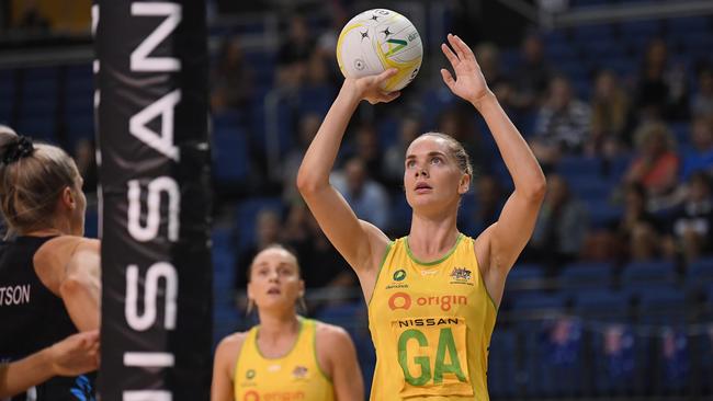 Kiera Austin has credited a message from Swifts star and Diamonds player Paige Hadley for helping her through her rehab. Picture: Kai Schwoerer/Getty Images