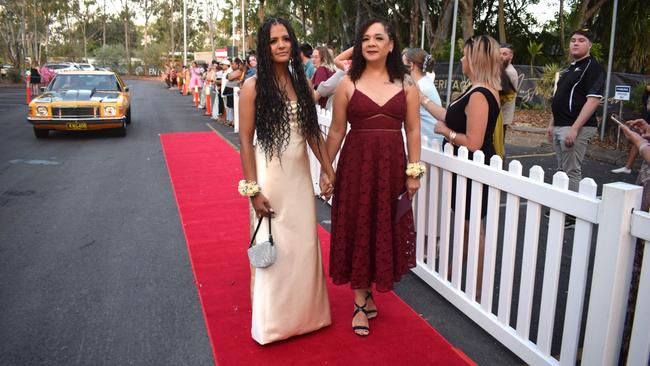 Emily Santos with her mum Joyce Santos at the North Rockhampton High School Formal 2023.