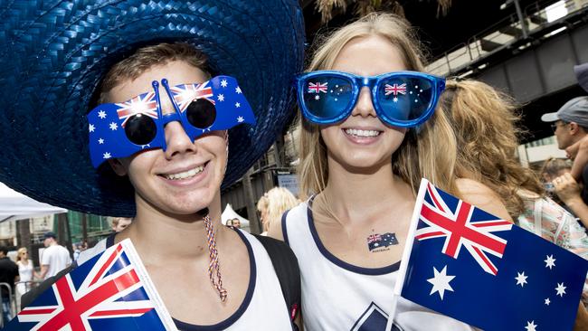 Australia Day on January 26 commemorates the arrival of the First Fleet to Sydney in 1788. Picture: Cole Bennetts/Getty