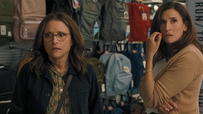 Julia Louis-Dreyfus and Michaela Watkins as sisters in You Hurt My Feelings.