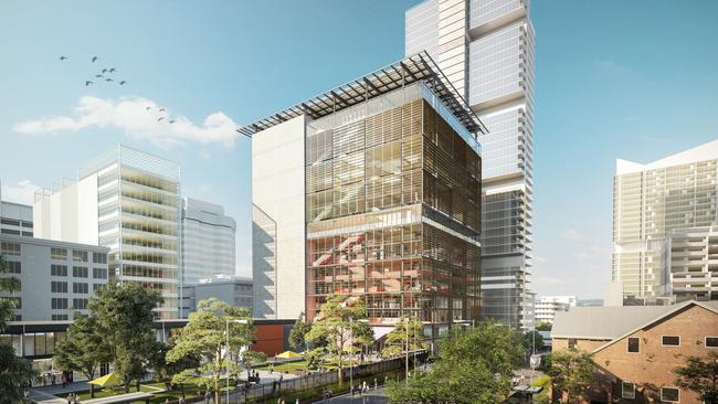 How the new 17-storey Arthur Phillip High School will look when it opens in early 2020.