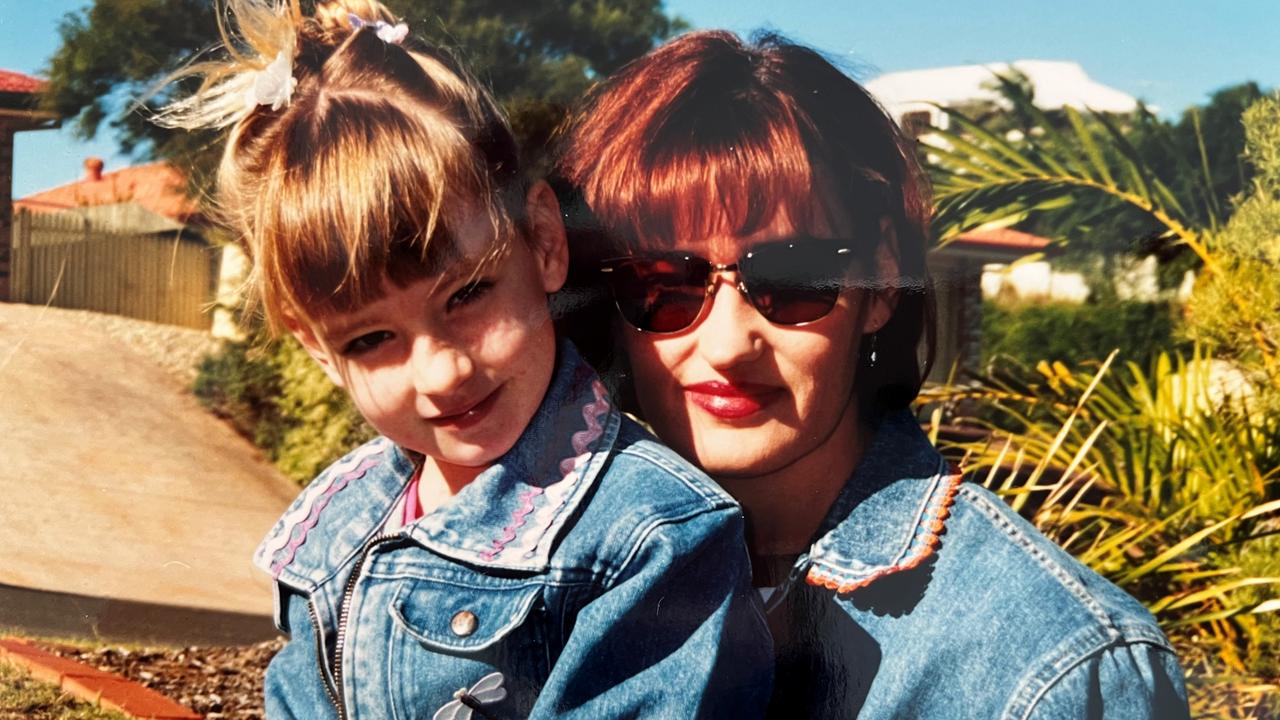 An old photo of Brisbane resident Lucinda McGrath, left. Photo: Supplied.