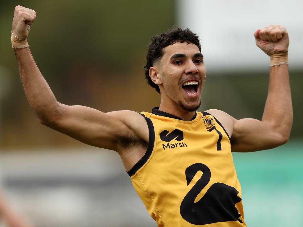 Wesley Walley booted two goals against Vic Country. Picture: Will Russell/AFL Photos