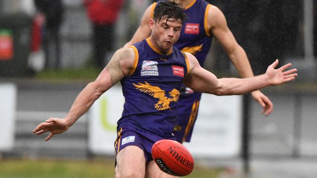 Lachlan Johns tied for the Eastern league’s Chandler Medal in 2021. Picture: AAP/James Ross