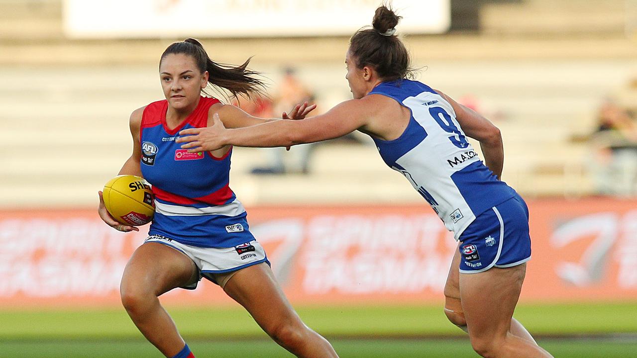 The Western Bulldogs have traded Monique Conti to Richmond in exchange for Pick 1 in the AFLW draft. (Photo by Graham Denholm/Getty Images)
