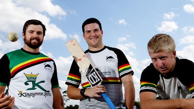 Penrith’s Ryan Smith,Michael Castle and Luke Hodges