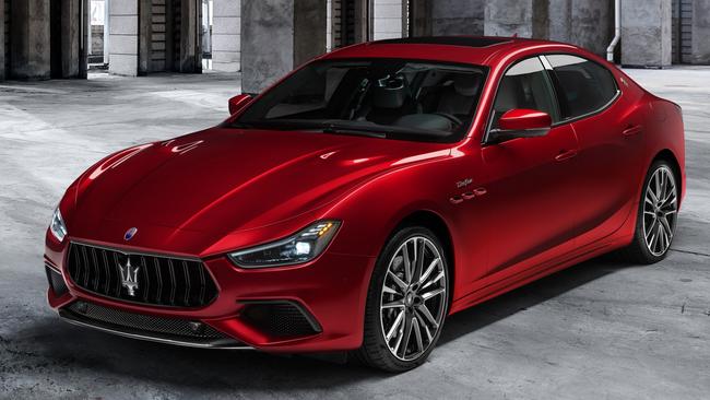 Investigators found a Maserati Ghibli, similar to the one above.