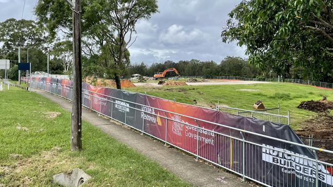 Land clearing underway for a new satellite hospital at 22 Meissner St, Redland Bay. Picture: Marcel Baum.