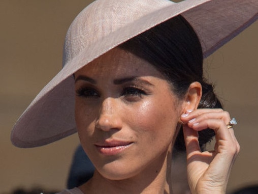 The Duchess of Sussex during a garden party at Buckingham Palace in London. (Photo by Dominic Lipinski/PA Images via Getty Images)