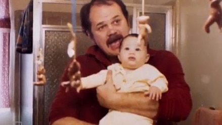 Thomas Markle with Meghan Markle as a baby. Picture: 60 Minutes/Nine Network