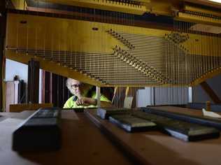 Organ builder Richard Fenney assembles the new instrument. Picture: Rob Williams