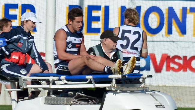 Daniel Menzel had four knee reconstructions at Geelong.