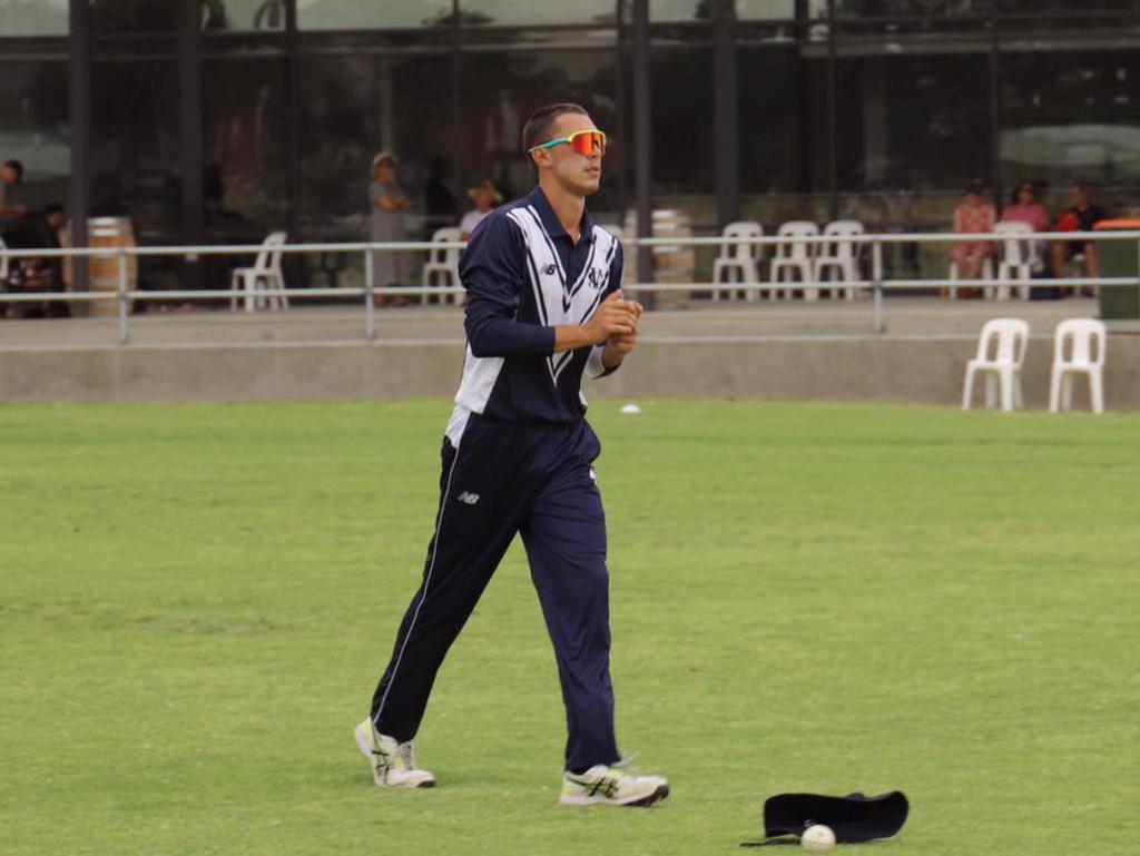 Bailey Sykes took five wickets in his final game for Victoria Country. Picture: Supplied