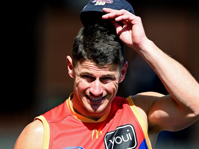 BRISBANE, AUSTRALIA - SEPTEMBER 12: Dayne Zorko is seen during a Brisbane Lions AFL training session at Brighton Homes Arena on September 12, 2023 in Brisbane, Australia. (Photo by Bradley Kanaris/Getty Images)