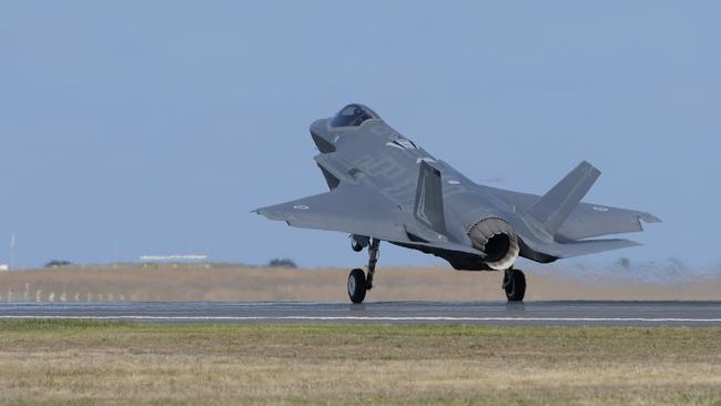 Australia is considering whether to exercise its option to order another 28 of the F-35 Joint Strike Fighter. Picture: AFP