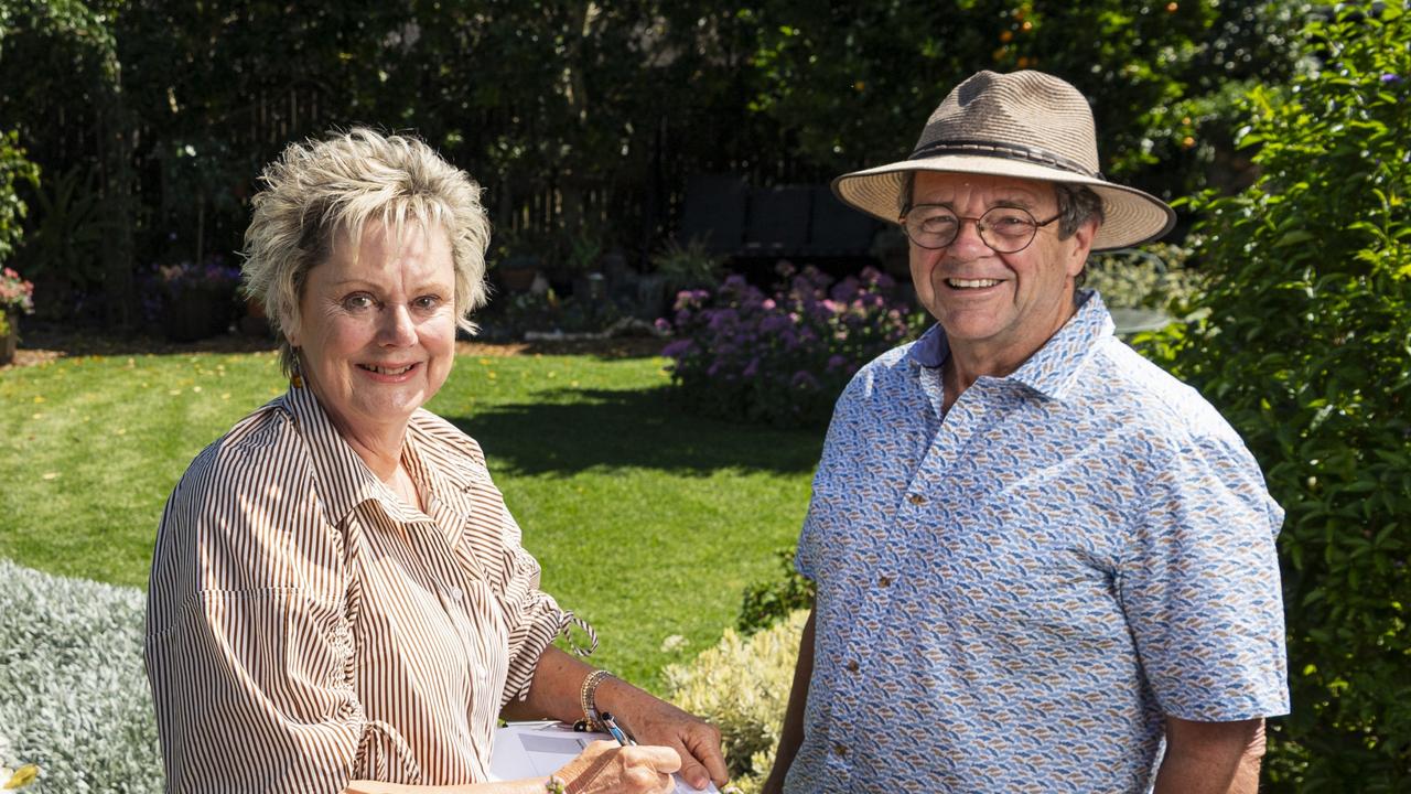 The Chronicle Garden Competition judge Elizabeth Swane and co-ordinator Mike Wells, Monday, September 2, 2024. Picture: Kevin Farmer