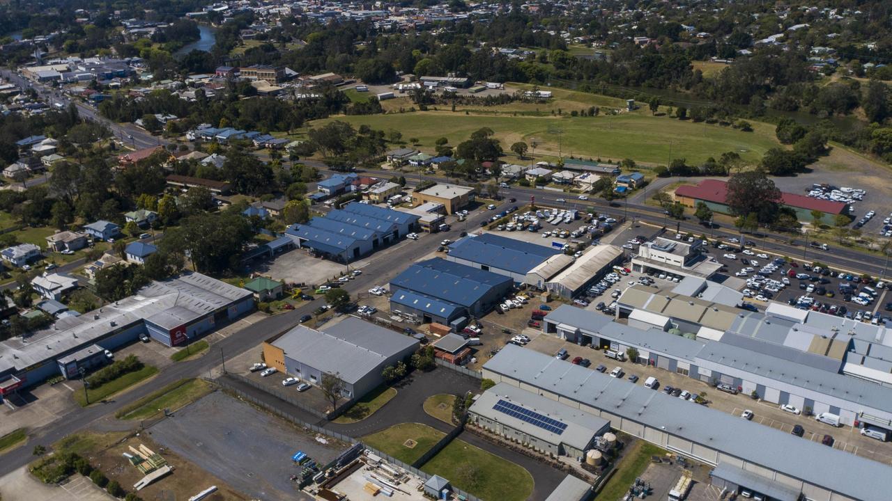 The building is located within South Lismore’s main industrial precinct