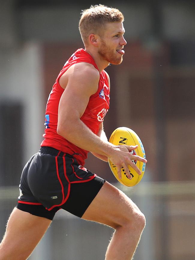 Dan Hannebery at Sydney training. Picture: Phil Hillyard