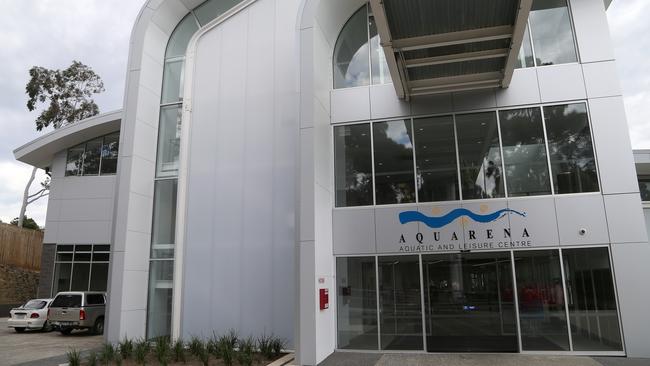 Aquarena aquatic centre’s gym has closed after a member tested positive to coronavirus. Picture: Hamish Blair