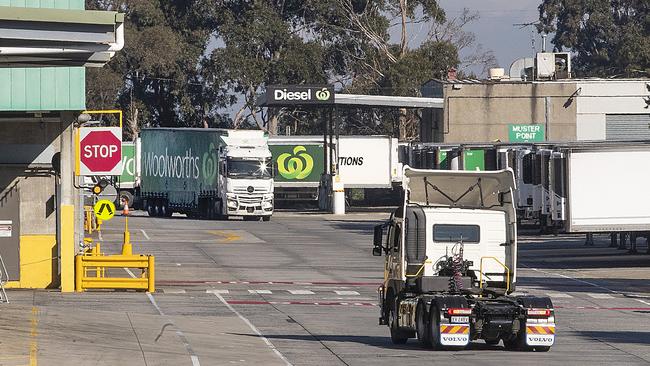 The Woolworths distribution centres in Mulgrave in operation on Friday. Picture: NCA NewsWire / David Geraghty