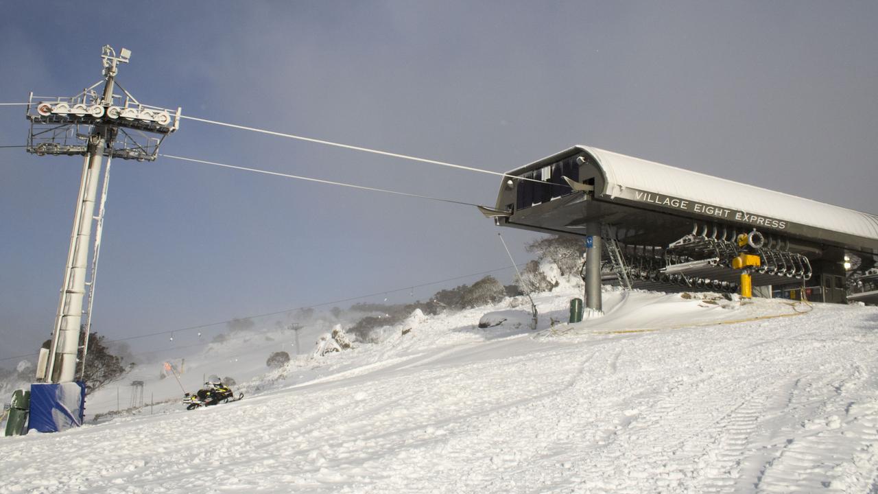 The slopes are starting to take shape in Perisher. Picture: Perisher