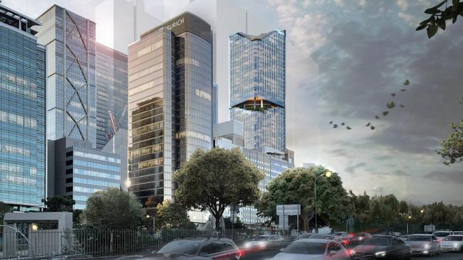 The skyscraper at 153-157 Walker St is part of an $11 billion expansion for North Sydney. Picture: Architectus