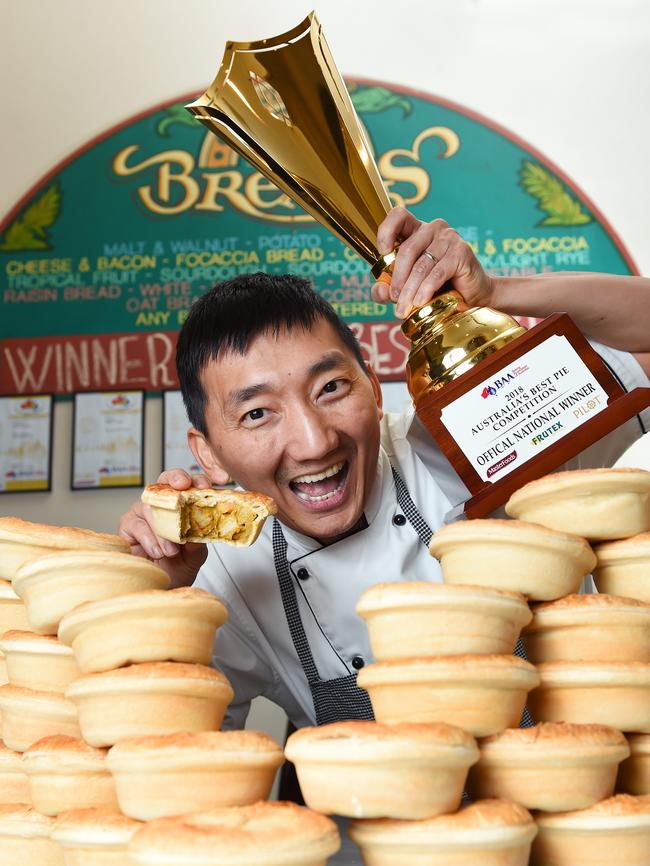 Country Cobb Bakery owner Chan Khun says the secret of his pie success is the pastry. Picture: Josie Hayden