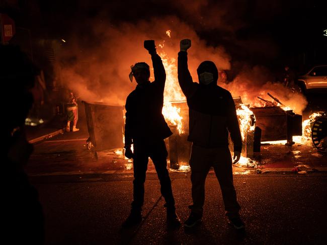 A Black Lives Matter protest in Seattle last year. Picture: Getty Images