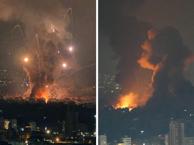 The Israeli military says it has struck Beirut.