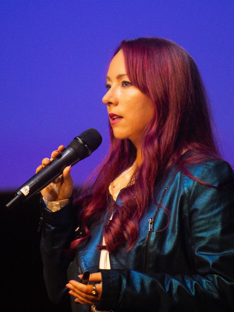 She sometimes gets anxiety when public speaking.. Picture: Supplied / ME Photography