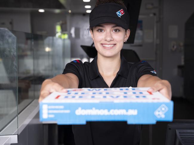 Pizza giant Domino’s has launched a hiring spree to fill 7000 roles in its stores across Australia. Picture: Supplied