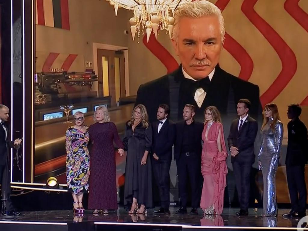 Elvis won Best Film, as Luhrmann appears via live stream.