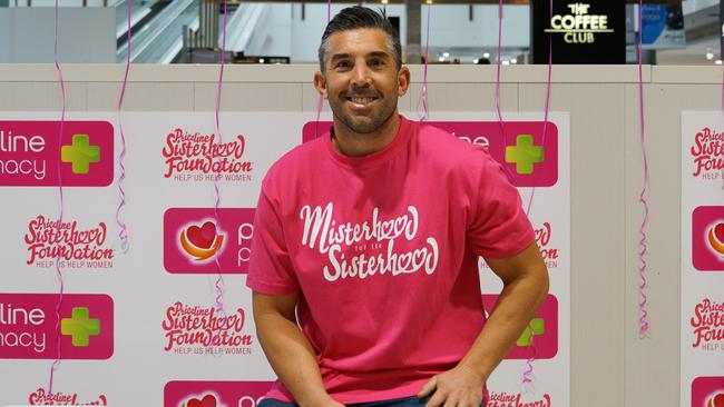 Former NRL star Braith Anasta at Carlingford Court for the 'Misterhood for the Sisterhood’ campaign.