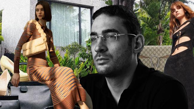 Melbourne-based Dean Mintz rocketed into the ranks of this year’s Richest 250 and his Cettire online fashion business. Pictures: supplied. Artwork by Emilia Tortorella