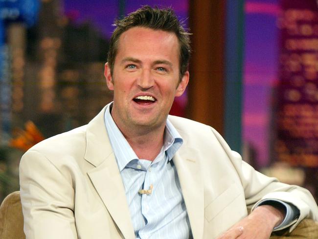 BURBANK, CA - APRIL 8:  Actor Matthew Perry appears on "The Tonight Show with Jay Leno" at the NBC Studios on April 8, 2004 in Burbank, California. (Photo by Kevin Winter/Getty Images)