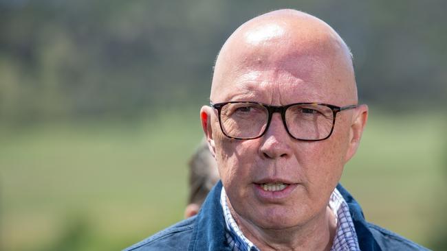 Opposition Leader Peter Dutton said it was the 23rd boat arrival that had entered Australian waters and another one that was undetected. Picture: NewsWire / Linda Higginson