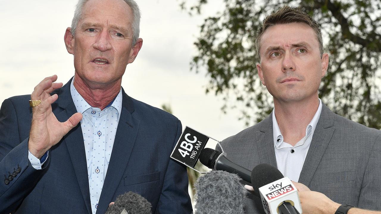 One Nation party officials Steve Dickson (left) and James Ashby. Picture: AAP