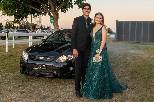 Dominic Perna and Cayley Daniel at the Mirani State High School year 12 Formal.Picture: Michaela Harlow