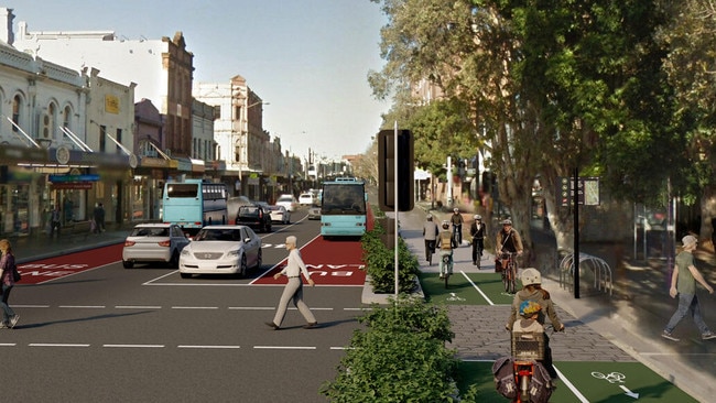 An artist’s impression of the cycleway. Picture: Transport NSW